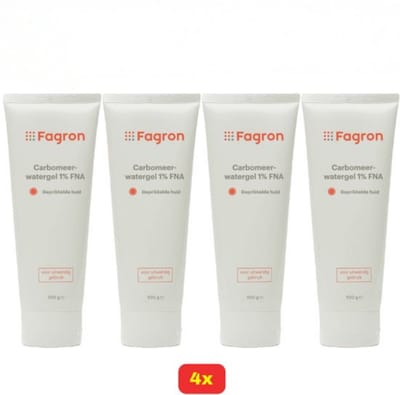 4x - Carbomeerwatergel 1% FNA - Voordeelverpakking!