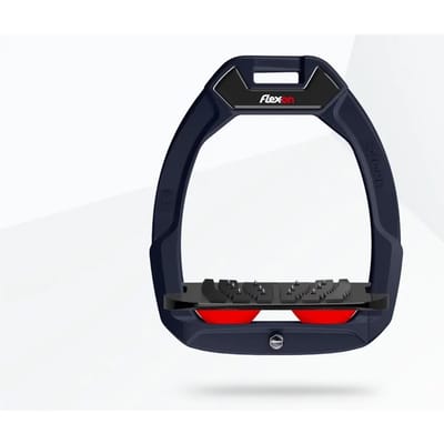 Veiligheidstrappers Paardrijden Inclinatie Ultra Grip Blauw/Zwart/Rood Flex-On Safe-On