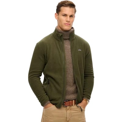 Superdry - Polar fleece met volledige rits - Heren - Truien