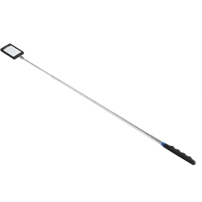 Miroir d'inspection télescopique, flexible et réglable, éclairé par LED, pivotant à 360 degrés, outil extensible