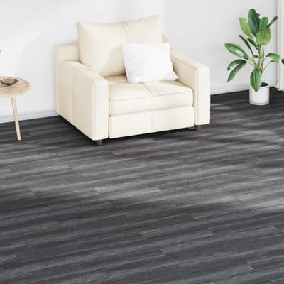 vidaXL - Vloerplanken - Zwart - en - Wit - 2,51 - m² - 18 - st - PVC