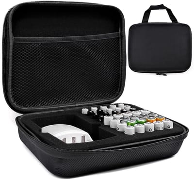 Batterij Opbergbox - Batterij Organizer - Veilige Opslag - Schokbestendige Bescherming - 226 x 17 x 71 cm - Zwart