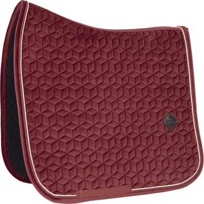 Kentucky Horsewear - Velvet Zadeldoek - Zadeldekje - bordeaux - Cob