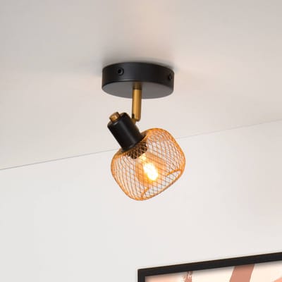 Lucide MAREN - Plafondspot (Plafondlamp) - 1xE14 - Mat Goud / Messing