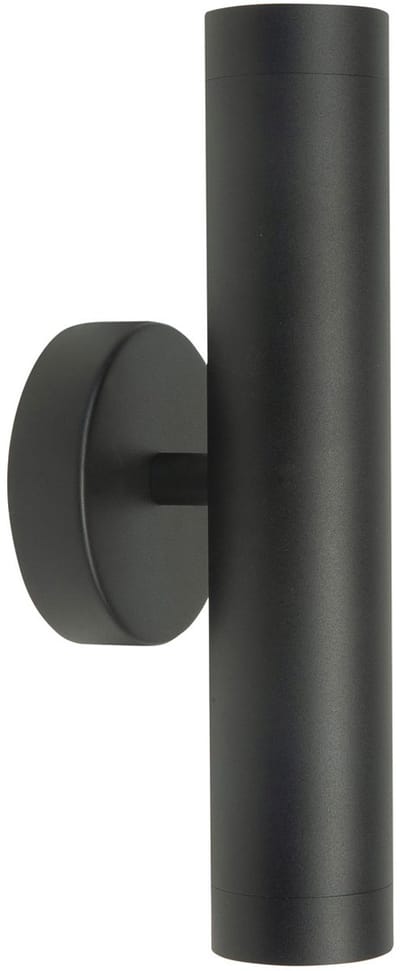Wandlamp | 5,5 cm | perugia | 2 lichts | GU10 | zwart | metaal | moderne verlichting