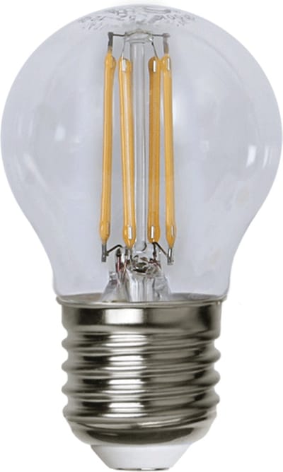 Kogellamp - E27 - 4.2W - Extra Warm Wit - 2700K - Dimbaar - Filament - Helder