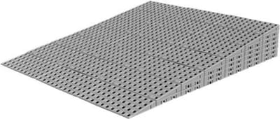 Drempelhulp Binnen - 12,8 tot 14,4 cm (H) x 87,5 cm (B) - Verstelbare Oprijplaat / Drempelplaat - Oprijhelling - 7 laags