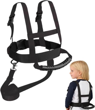 Ski Harnas Trainer - Veiligheidslijn Snowboard - Kinderen Leren Skiën - Verstelbaar Intrekbaar - 18 x 12.6 x 6.7 cm