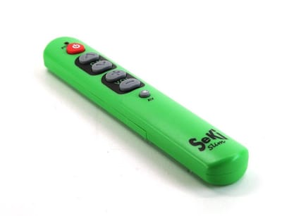 Seki slim Senioren/Slechtzienden leerbare infrarood afstandsbediening - Groen