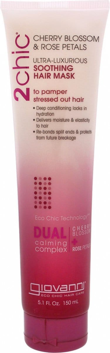 Giovanni Cosmetics - 2chic - Ultra-Luxurious Soothing Hair Mask with Cherry Blossom & Rose Petals - 150 ml