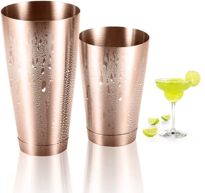 Dailygoods- Cocktailshaker Roestvrij Staal - Cocktailshaker Set - Boston Shaker - Drankmixer - Duurzaam - Essentiële Gereedschappen