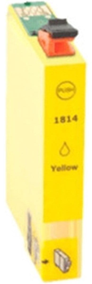 Epson 18 (T1804) Geel Huismerk Inkt Cartridge | Compatible met Epson Expression Home XP102, XP202, XP205, XP212, XP215, XP225, XP30, XP302, XP305, XP312, XP315, XP322, XP325, XP402, XP405, XP405WH, XP412, XP415, XP422