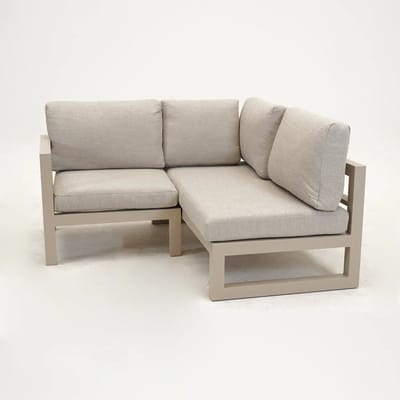 Vita Grosso 2-zits bank rechts+ hoek beige