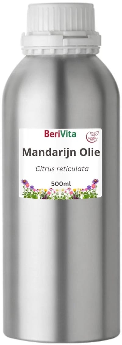 Mandarijn Olie 500ml - Pure Etherische Mandarijnolie van Mandarijnschillen - Mandarin Oil