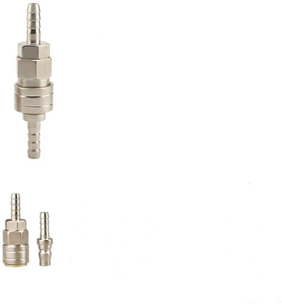 Dailygoods- Snelkoppeling 2 Stuks - 1/2 Inch Buitendraad - Slangkoppelingen - Slangstuk - Voor Luchtcompressor - Roestvrij Staal - Slangkoppeling