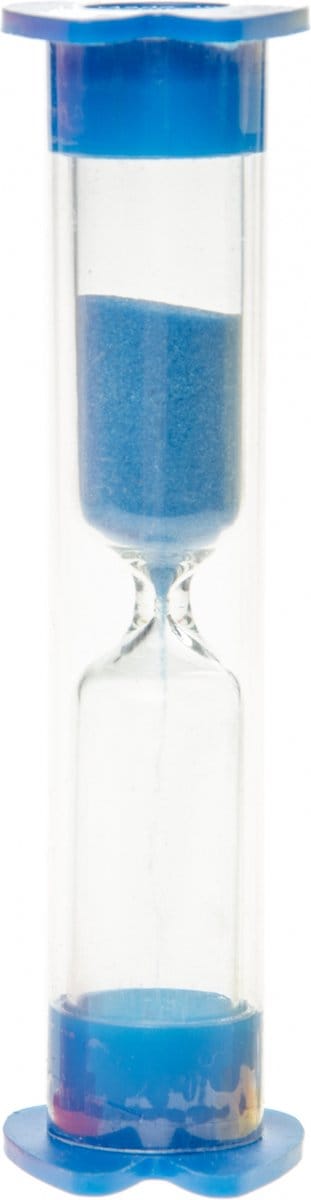 Lg-imports Zandloper 3 Minuten 9 X 2,5 Cm Blauw