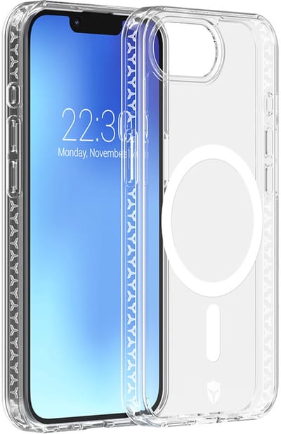Force Case, Hoesje geschikt voor iPhone 16e AIR - Versterkt & MagSafe Compatibel 3m, Transparant