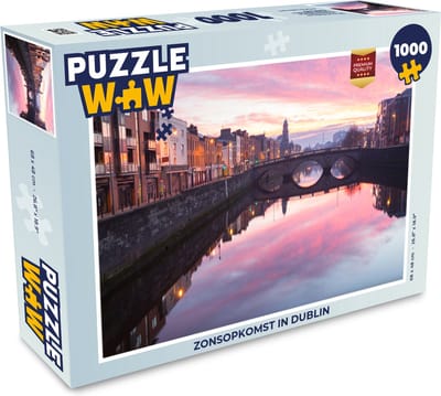 Puzzel Zonsopkomst in Dublin - Legpuzzel - Puzzel 1000 stukjes volwassenen