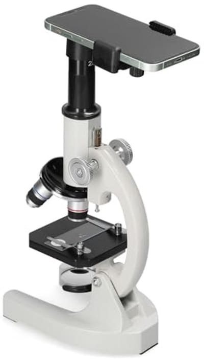 Dailygoody - Microscoop Optisch - Hoge Vergroting - Voor Kinderen - 64X-2400X - Ideaal voor Wetenschapsprojecten - Geschikt voor Schoolgebruik