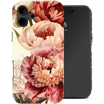 Selencia Hoesje - Geschikt voor Apple iPhone 16 - Backcover - Vintage Peony