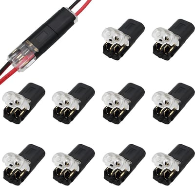 VT Goods - Laagspanningsconnector - 2-polige kabelconnector - Snel en veilig - 10 stuks - Kabels zonder strippen - Ideaal voor LED toepassingen - Ge..