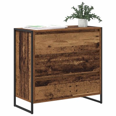 vidaXL - Dressoir - Oud - Hout - 79 - x - 36 - x - 75.5 - cm - Bewerkt - hout