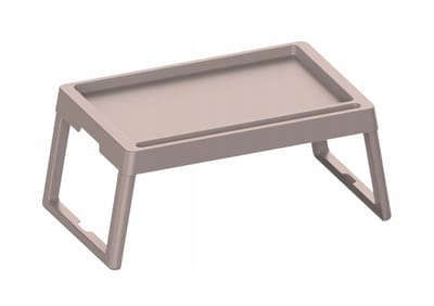 Praktisch inklapbaar tafeltje - draagbaar bedtafel - kleur cappuccino, 56120722