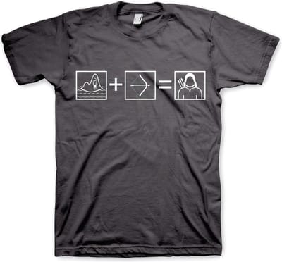 DC Comics Arrow Heren Tshirt -M- Arrow Riddle Grijs