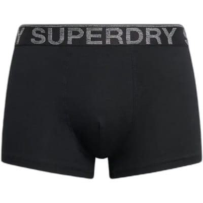 Superdry BOXER TRIPLE PACK Heren Onderbroek - Raven Black Marl