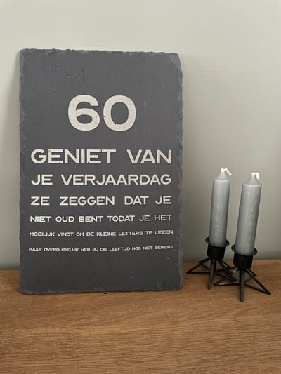 60 jaar verjaardag - 60 jaar - 60 jaar cadeau - 60 jaar verjaardag kaart - Verjaardag versiering - 60 jaar verjaardag artikelen