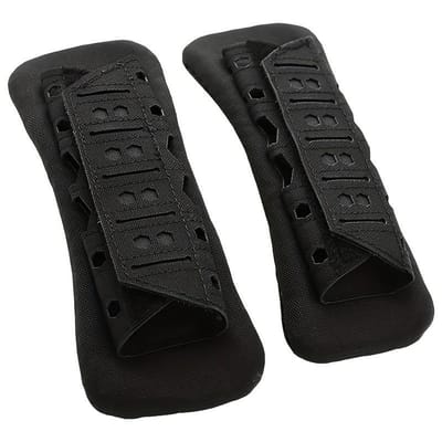 Schouderkussens, schouderbandkussens voor tactisch vest, schouderkussens voor rugzak, vervangbare schouderbandkussens, schouderkussens voor rugzak, 2-pack, zwart.