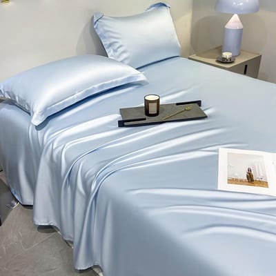 Literie Drap de Lit Sans Plis Hôtel Doux Soyeux Drap Plat (Les taies d'oreiller doivent être achetées séparément) 48x74cm 2pcs
