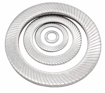 Dailygoods- Sluitringen Roestvrij Staal - Borgringen - Gekartelde Sluitringen - Antislip - 90 Stuks - Binnendiameter 2,5 mm-30 mm