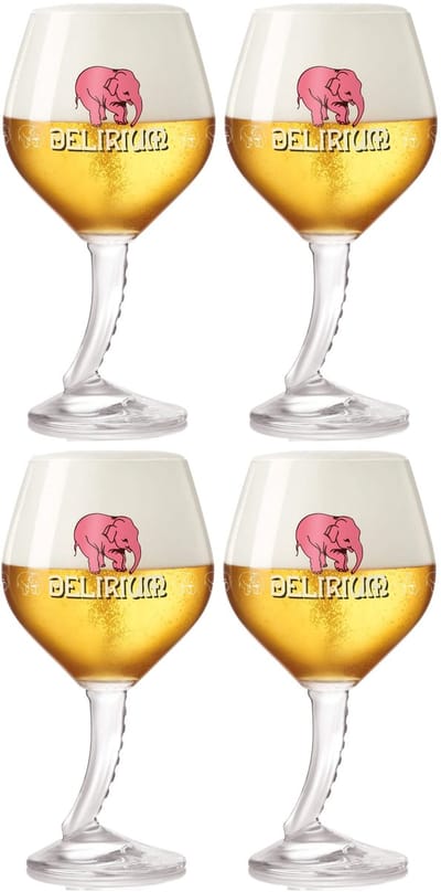 Delirium Bierglazen op Voet 330 ml - 4 Stuks