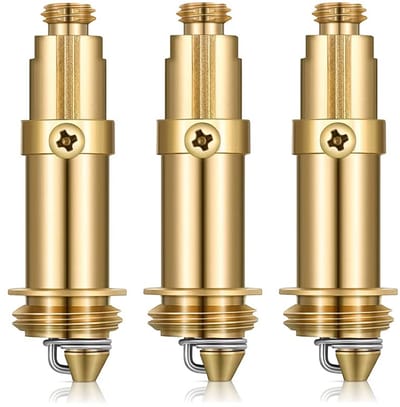 Dofu 3Pcs Brass Spring Plug Bolt - Slotted Core Replacement Part for Basin Pop Up Click Clack in Bathroom and Kitchen - ShopVlot
