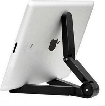 Tablet houder - Ideaal voor Thuiswerken - Telefoon tot 13 inch - Bureau - Slaapkamer - Keuken - Zwart