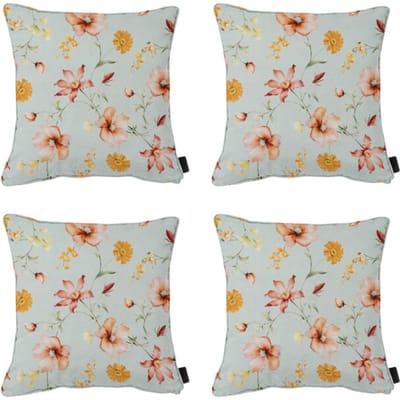 Madison - Sierkussen Florina orange - Ca. 50x50 cm - Set van 4