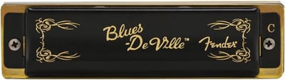 Fender blauws DeVille Harmonica Key of C - Diatonische mondharmonica