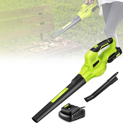MKSS® Bladblazer Accu - Bladblazers Verlengde Blaasmond - 20V - Zwart met Groen