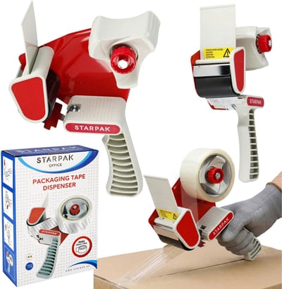 Dispenser voor verpakkingstape, tape-afroller, taperoller, tape dispenser 50mm