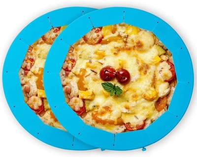 Keukengereedschap - Verstelbare siliconen beschermhoes - Pizza- en taartbakgereedschap - Keukengadgets - Past op taartvormen van 20 tot 26 cm - 2-pack