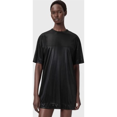 AllSaints Sparkle Tee Dress Black Taglia: XS | Abiti in T-Shirt Outlet | Donna | Nero