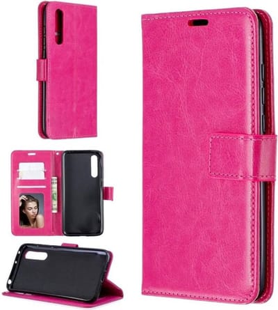 Portemonnee Book Case Hoesje Geschikt voor: Samsung Galaxy A7 2018 - Roze