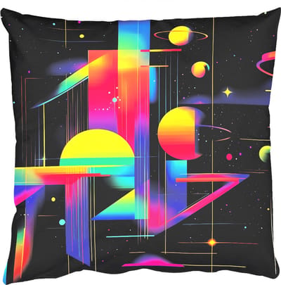 Sierkussens - Kussentjes Woonkamer - 50x50 cm - Abstract - Vormen - Kleurrijk - Lijnen