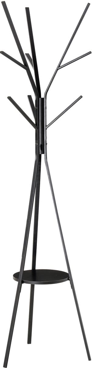 Clruro Garderobekast - 45 × 45 × 180 cm - met Haken - Metaal - Zwart