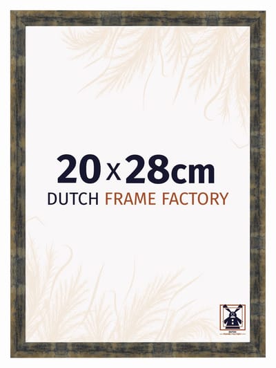Fotolijst 20x28 cm - MDF - Blauw Goud Gemeleerd - Praag