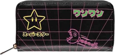 Nintendo Super Mario Dames portemonnee Zip Around Zwart
