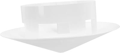 Dak Regendop - Schoorsteenkap Ventilatie - Weerbestendig Maken - Vogel en Vuil Bescherming - 29x29x11 cm - Wit