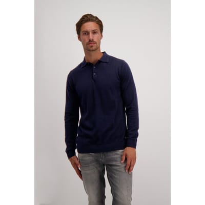 Cars Jeans Cyro Polo Ls Navy Taglia: M | Polo Outlet | Uomo | Blu