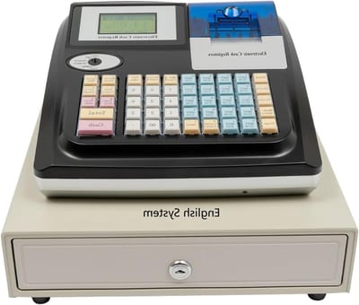 Elektronische Kassa - Kassasysteem Kantoor - Winkeladministratie - Dubbel Display - 48 Toetsen - Zwart